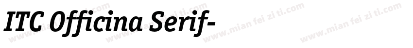 ITC Officina Serif字体转换